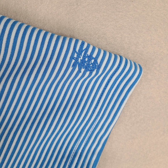 Cubavera Polo Shirt Men's XL Blue Striped Golf Short Sleeve Casual Outdoor - Picture 4 of 12